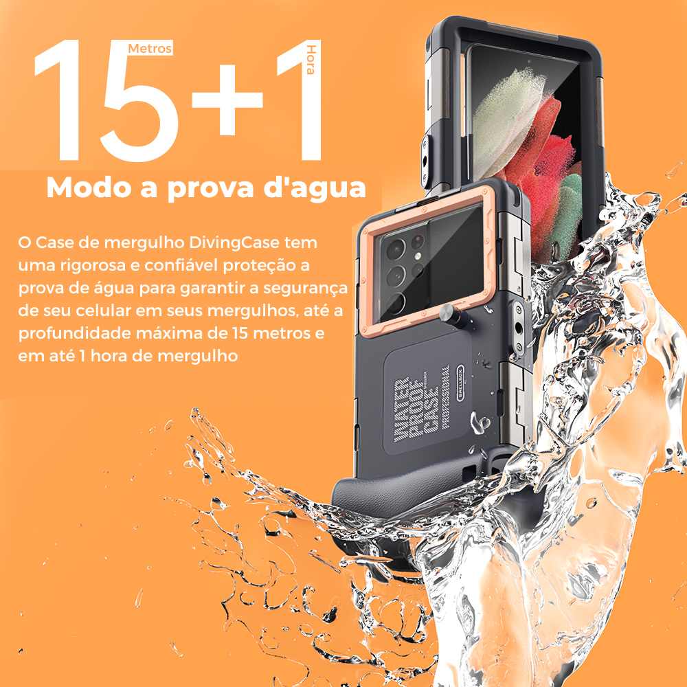 Case de Mergulho para celular - DivingCase® 15m Profundidade