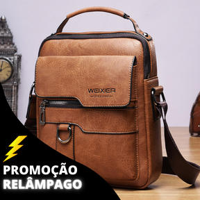 Bolsa Masculina Transversal de Couro