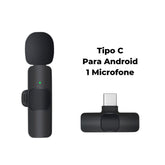 Microfone de Lapela Sem Fio para Celular - K8 Premium Mic™