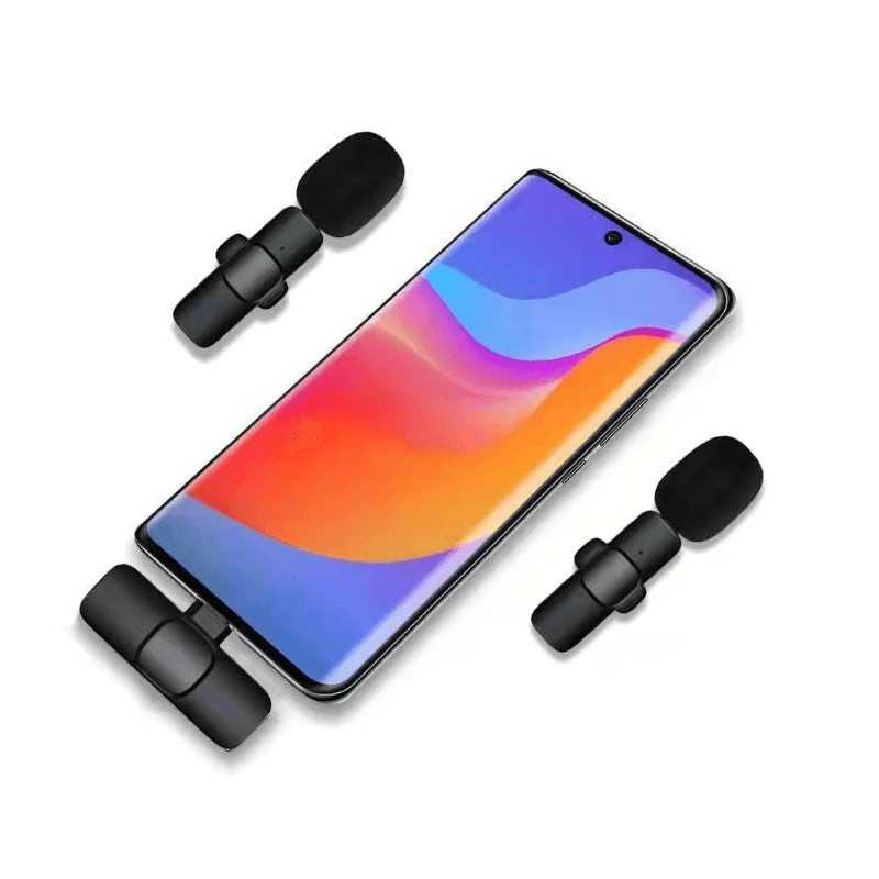 Microfone de Lapela Sem Fio para Celular - K8 Premium Mic™