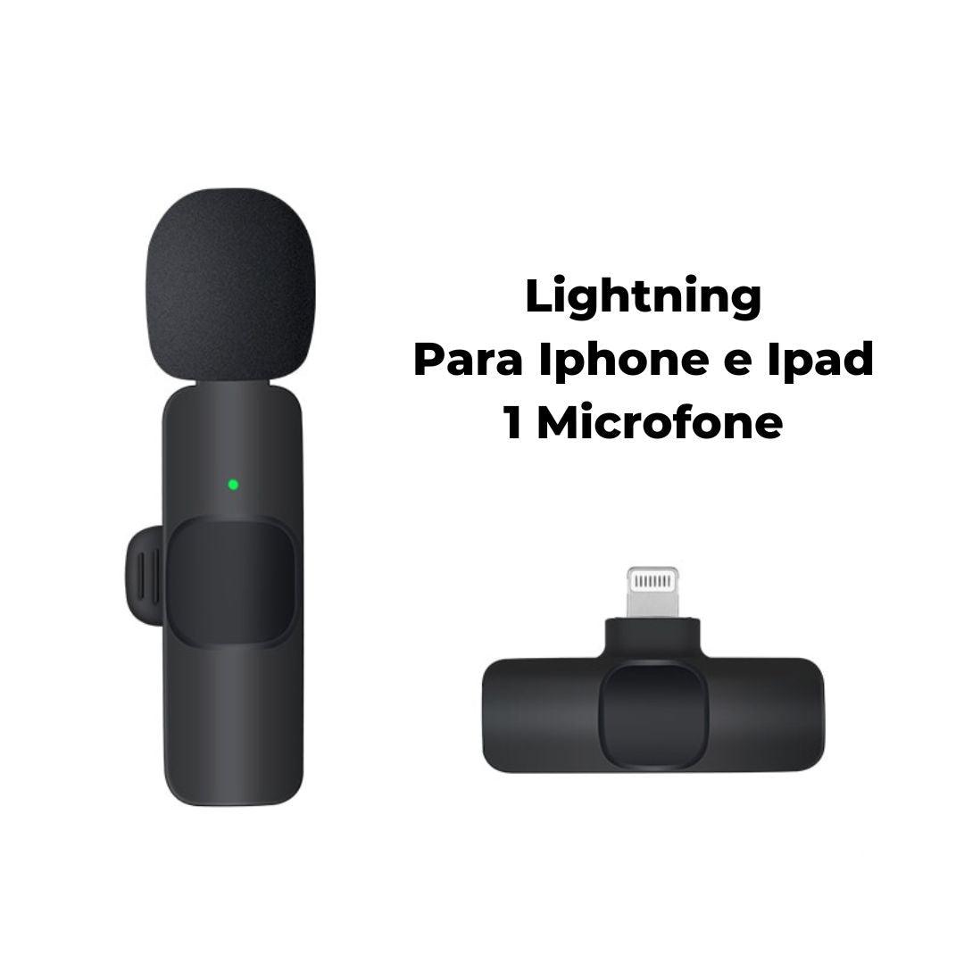 Microfone de Lapela Sem Fio para Celular - K8 Premium Mic™