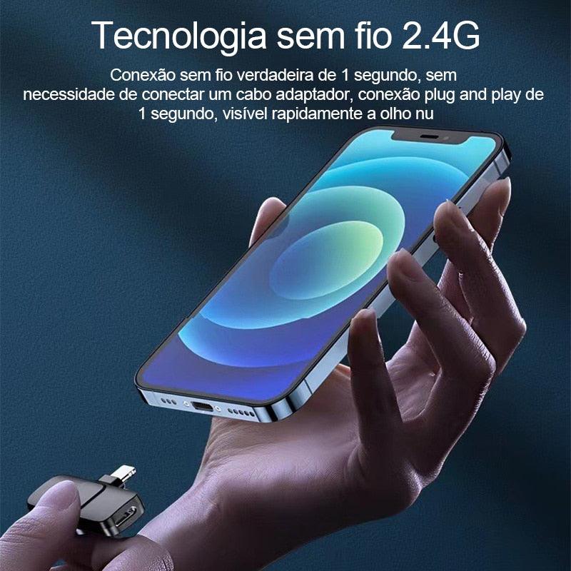 Microfone de Lapela Sem Fio para Celular - K8 Premium Mic™