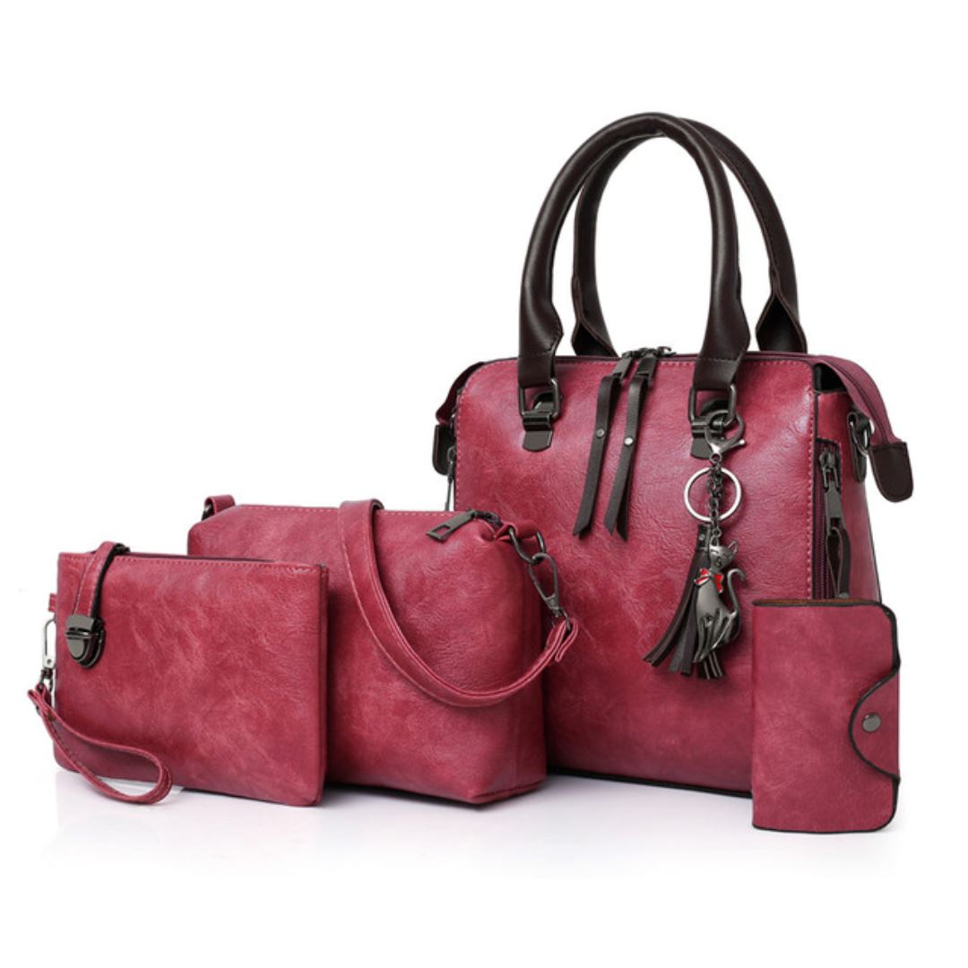 Bolsa Feminina de Couro - Compre 1 Leve 4