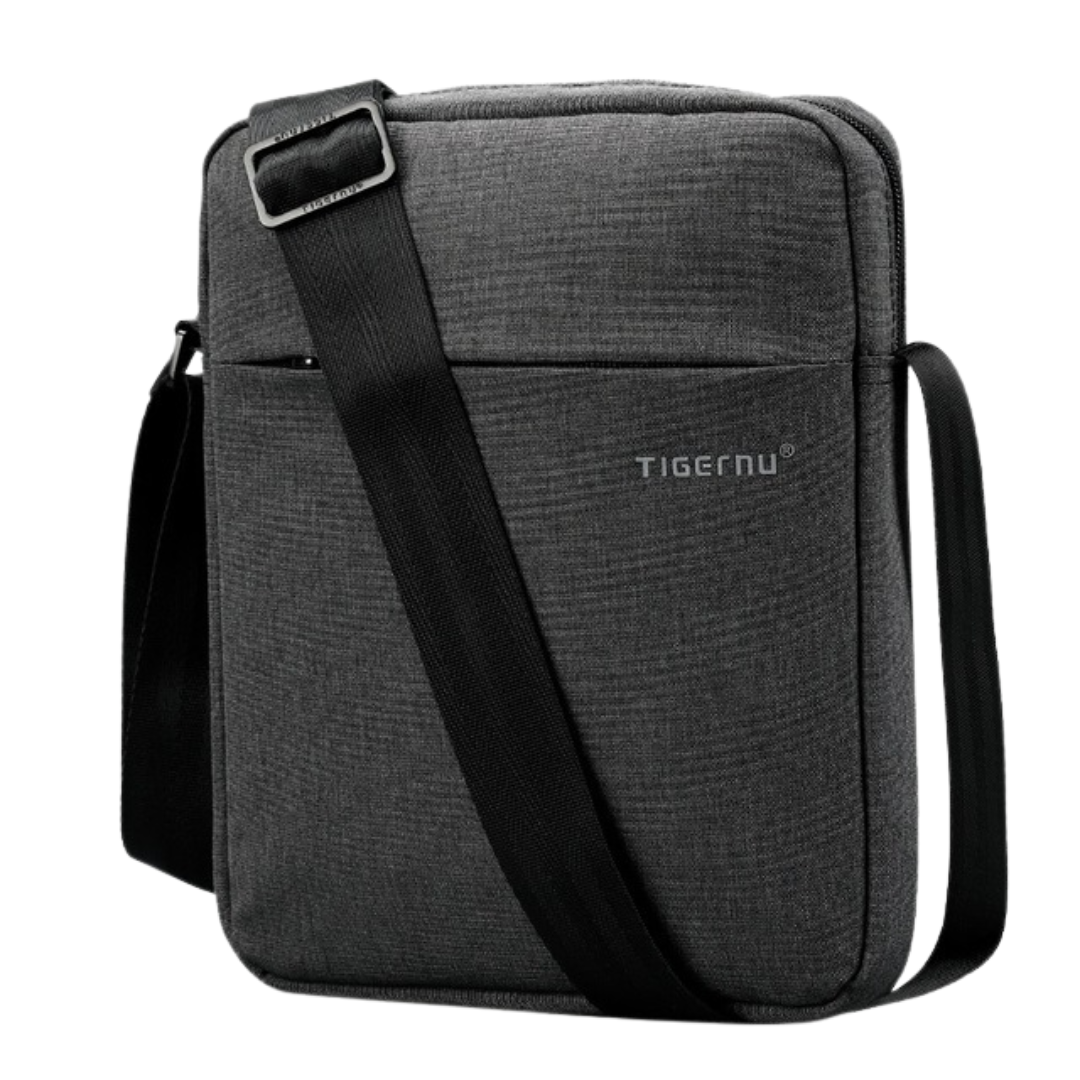 Bolsa Transversal Masculina de Tecido Impermeável